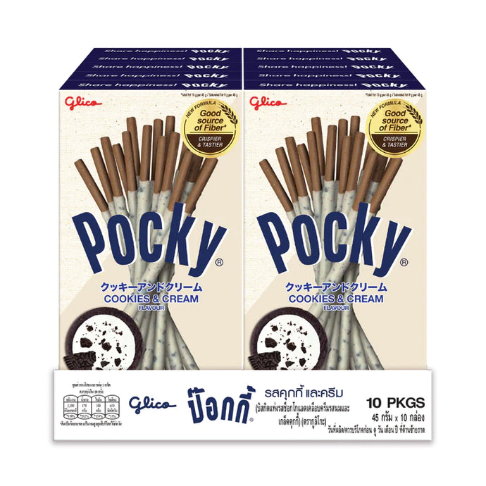 Pocky Cookies N Cream  10 Boxes