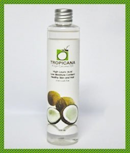 Tropicana 100% Organic Extra Virgin Coconut Oil for Health Care, Hair & Body Nourishing 100 Ml (3.52 Oz)
