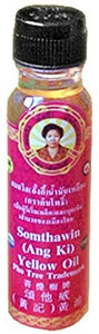 Ang Ki 12x Angki Somthawin Hotel Spa Natural Thai Aroma Herb Yellow Oil 24cc Wholesale Price Made of Thailand