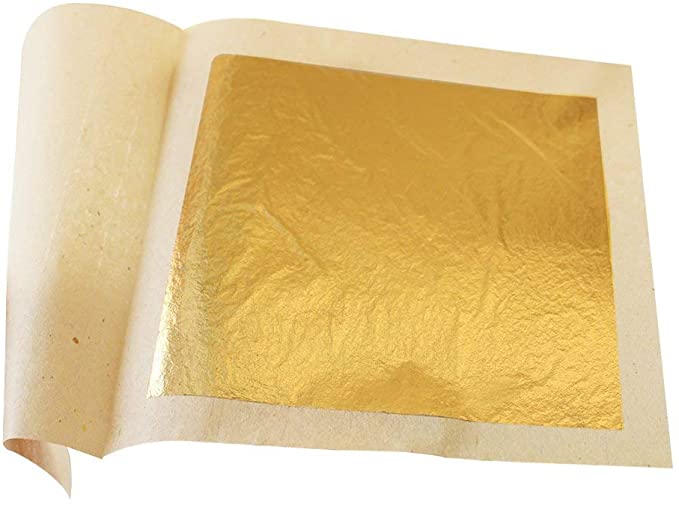 Edible Gold Leaf Sheets 30pc M-Size 24 Karat 1.2