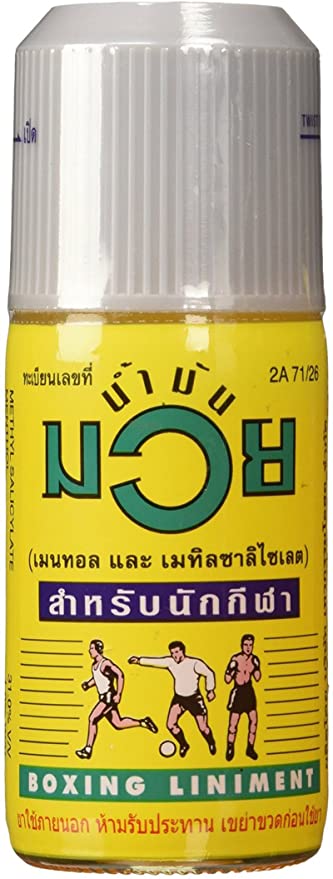 1 Bottle Muay Thai Boxing Sport Oil Liniment Muscle Pain Relief 60 CC, 2.03 Ounce