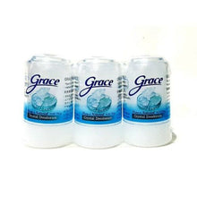 Set of 3 pcs X 70 g Grace Crystal Alum Stone Deodorant Pure & Natural Classic